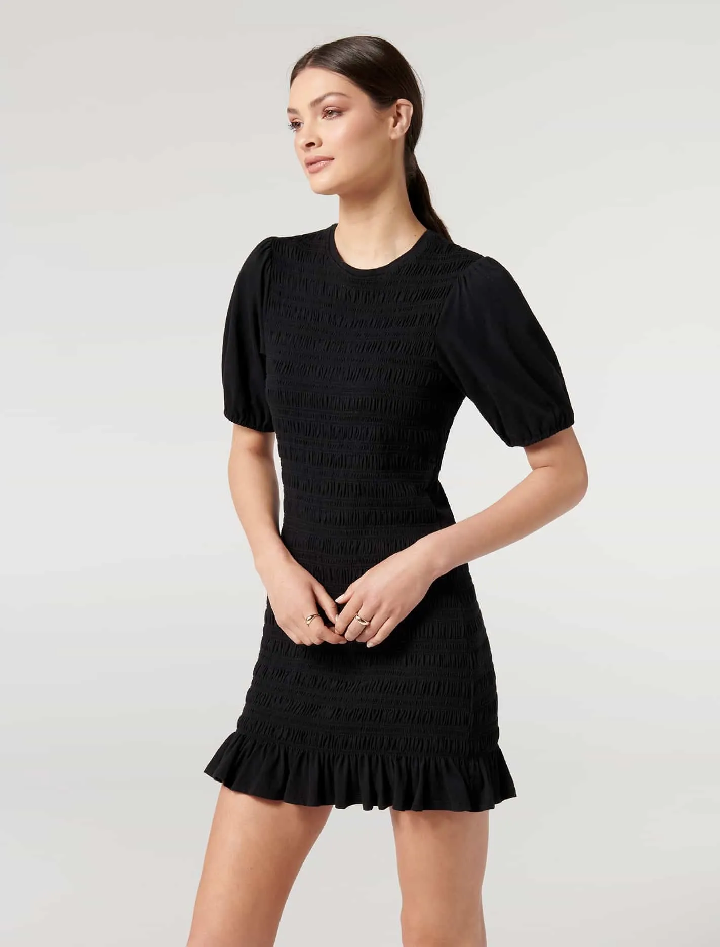 Alexa Shirred Mini Dress