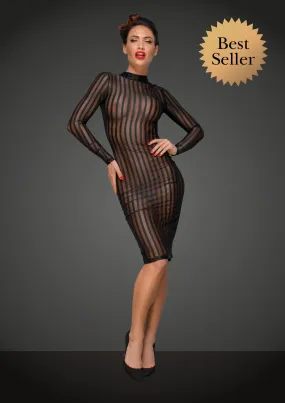 Classic dress made of elastic tulle