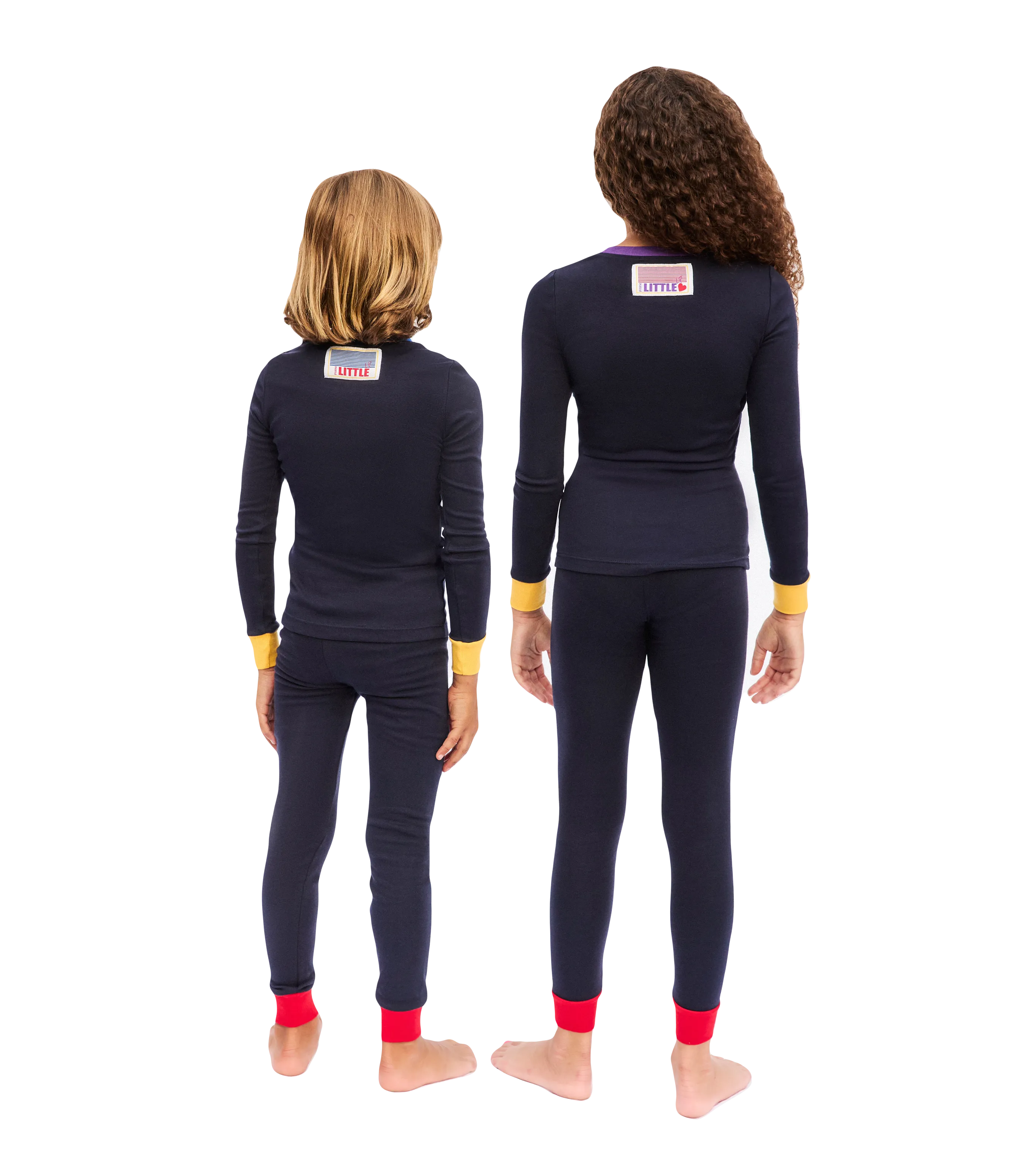 Litte Parni Navy/Blue Colorblock Pajamas PJ80