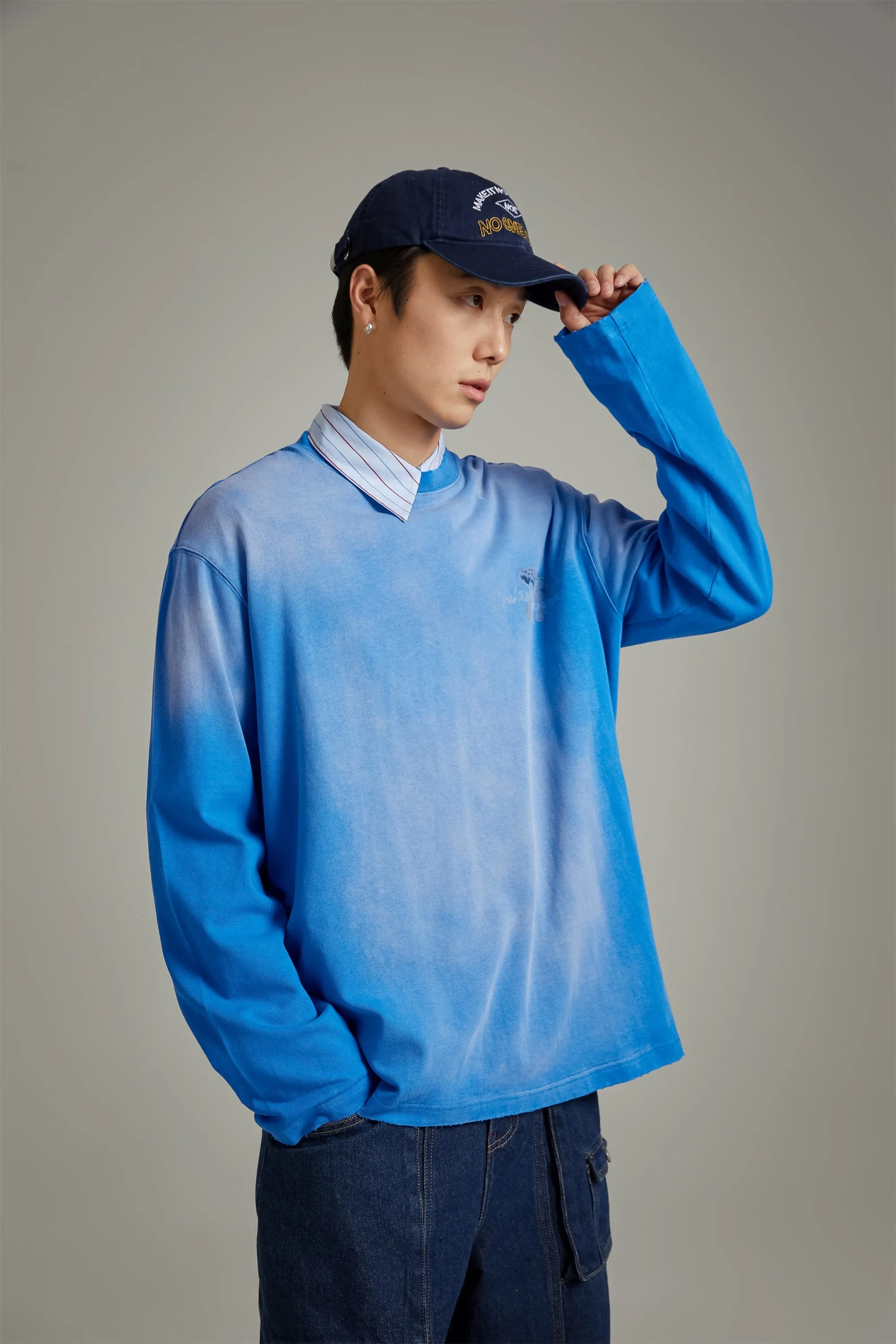 Mushroom Color Printed Loose Fit T-Shirt