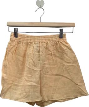 PrettyLittleThing Cream Cheesecloth Flaky Shorts UK 6