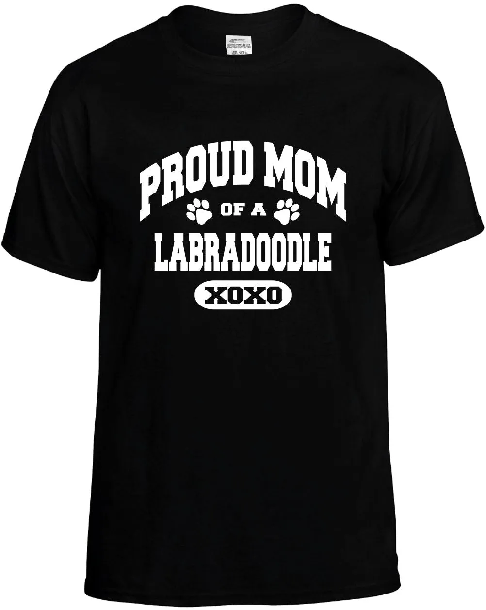Proud Mom of a Labradoodle Unisex T-Shirt Novelty Graphic Tee Shirt