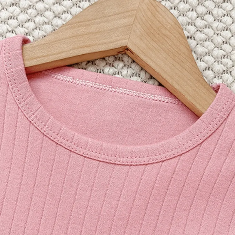 Toddler 2-Piece Simple Pocket Pajamas Set